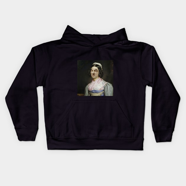 Mr Bean Classic oil painting Kids Hoodie by AlainDoyen